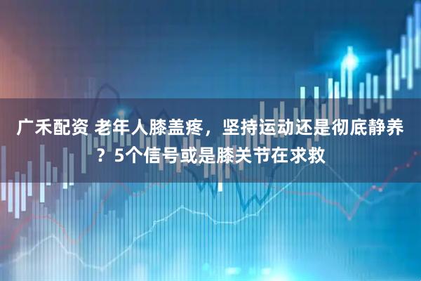 广禾配资 老年人膝盖疼，坚持运动还是彻底静养？5个信号或是膝关节在求救